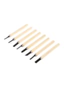 Набор резцов по дереву ЛОМ, деревянная рукоятка, 8 шт.