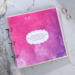 Книга пожеланий на свадьбу, в деревянной обложке «Резная»