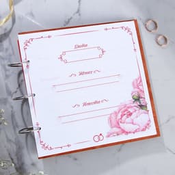 Книга пожеланий на свадьбу, в деревянной обложке «Дерево»