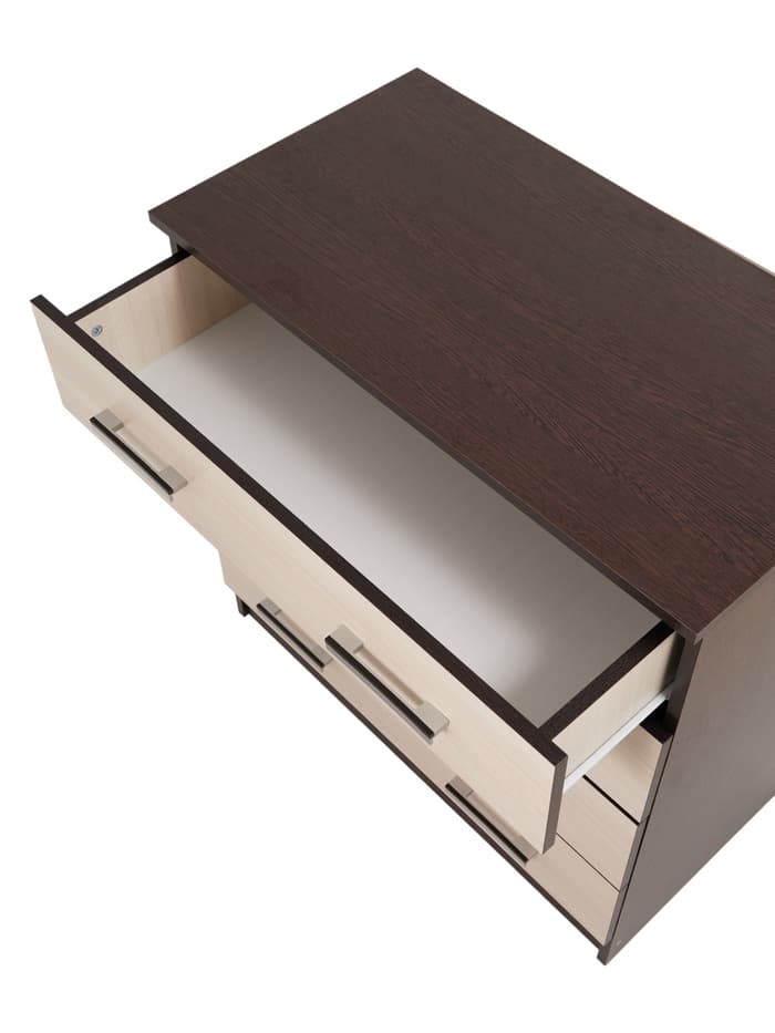 Комод для хранения «Эра. К800», 4 ящика, 800×440×830 мм, цвет венге/лоредо