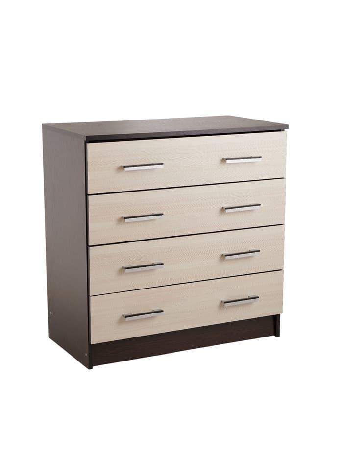 Комод для хранения «Эра. К800», 4 ящика, 800×440×830 мм, цвет венге/лоредо