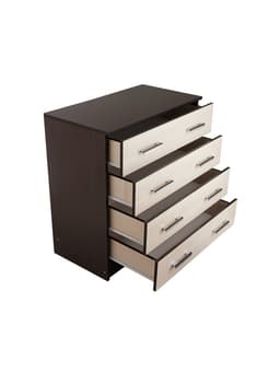 Комод для хранения «Эра. К800», 4 ящика, 800×440×830 мм, цвет венге/лоредо