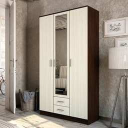 Шкаф прямой трёхстворчатый «Трио», 2 ящика, 1200×482×2200 мм, цвет венге/лоредо