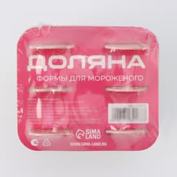 Форма для мороженого Доляна «Нега», 6 ячеек, пластик, МИКС