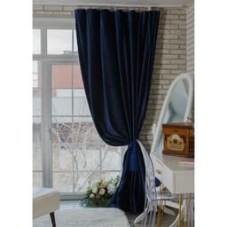 Штора портьерная «Этель», 230×270 см, ренессанс глубокий океан