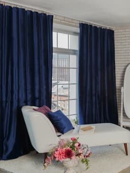 Штора портьерная «Этель», 230×270 см, ренессанс глубокий океан