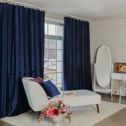 Штора портьерная «Этель», 230×270 см, ренессанс глубокий океан