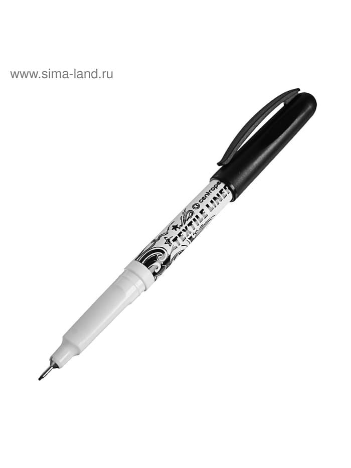 Маркер для ткани Centropen 2639, узел 0.7 мм, линия 0.6-0.8 мм, чёрный