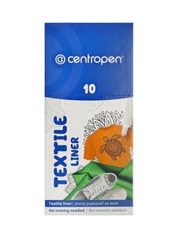 Маркер для ткани Centropen 2639, узел 0.7 мм, линия 0.6-0.8 мм, чёрный