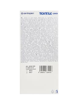 Маркер для ткани Centropen 2639, узел 0.7 мм, линия 0.6-0.8 мм, чёрный