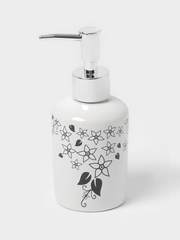 Аксессуары для ванной, 4 предмета, мыльница, дозатор для мыла, 2 стакана, белые