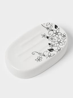 Аксессуары для ванной, 4 предмета, мыльница, дозатор для мыла, 2 стакана, белые