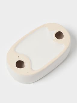 Аксессуары для ванной, 4 предмета, мыльница, дозатор для мыла, 2 стакана, белые