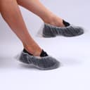 Бахилы с двойной подошвой серебристый 400×150 мм 14/28 мкм 2.6 г 25 пар/уп.