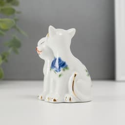 Фигурка керамика «2 киски неженки», 7.5×6 см