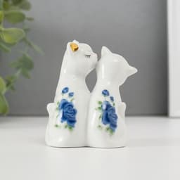 Фигурка керамика «2 киски неженки», 7.5×6 см