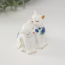Фигурка керамика «2 киски неженки», 7.5×6 см