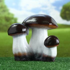 Садовая фигура из гипса «Грибы-боровики», 25×23×23 см