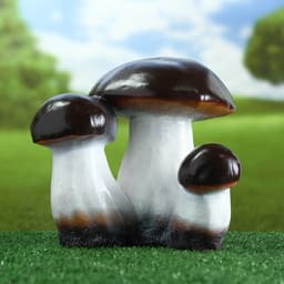 Садовая фигура из гипса «Грибы-боровики», 25×23×23 см