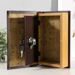 Шкатулка книга-сейф «Фамильный герб», дерево, искусственная кожа, 21×13×5 см