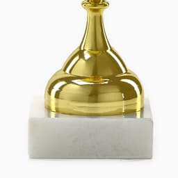 Кубок под нанесение, наградная фигура, золото, подставка камень, 16.3 см