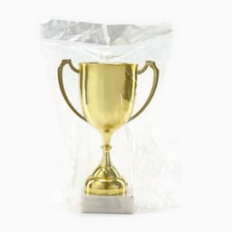 Кубок под нанесение, наградная фигура, золото, подставка камень, 16.3 см