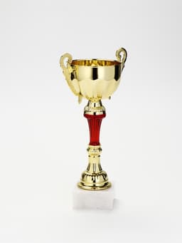 Кубок 153 В, наградная фигура, золото, подставка камень, 25 см