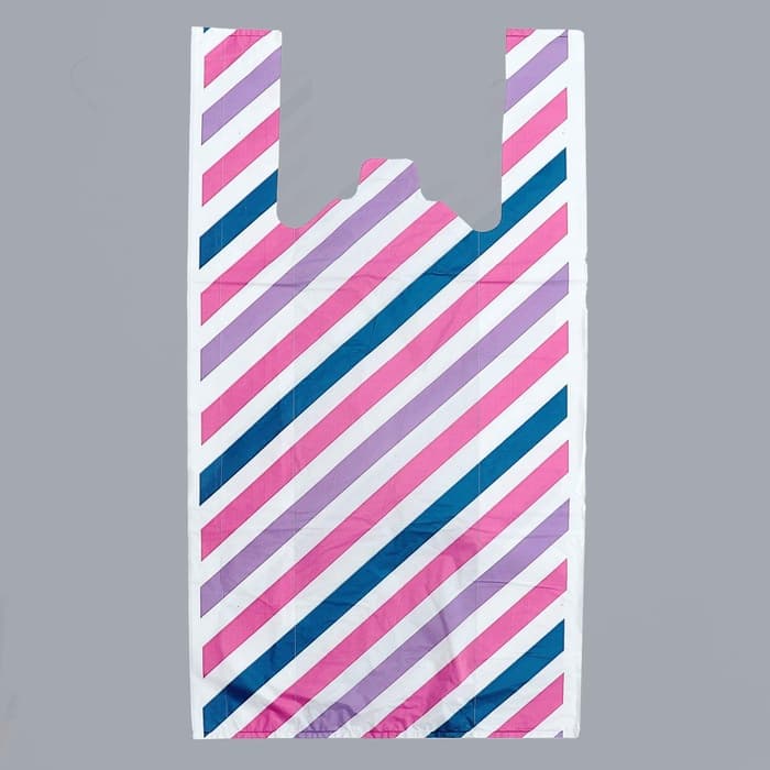 Пакет «Параллели», полиэтиленовый, майка, 40×80 см, 22 мкм