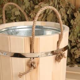 Запарник - ведро для бани и сауны, 7 л, липа, оцинкованная вставка, с крышкой, «Добропаровъ»