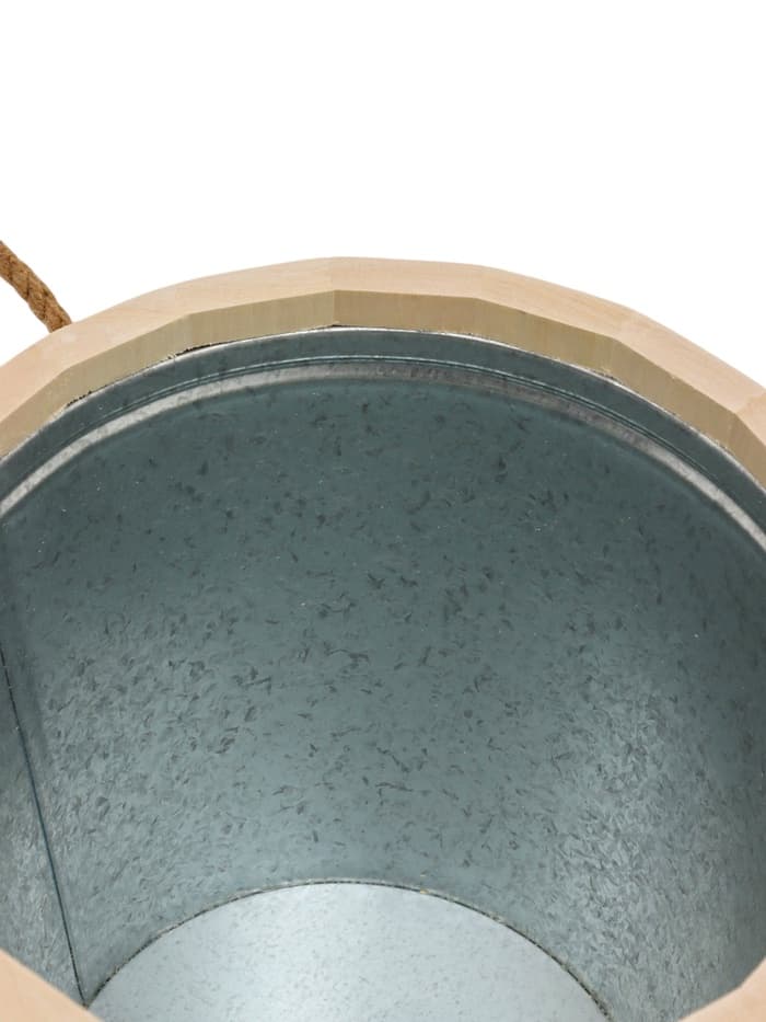 Запарник - ведро для бани и сауны, 12 л, липа, оцинкованная вставка, с крышкой, «Добропаровъ»