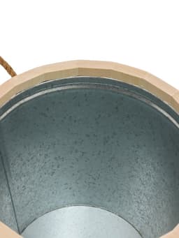 Запарник - ведро для бани и сауны, 12 л, липа, оцинкованная вставка, с крышкой, «Добропаровъ»