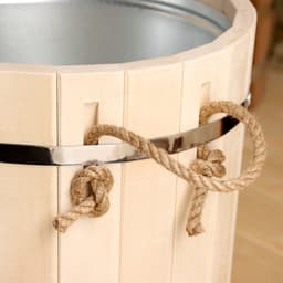 Запарник - ведро для бани и сауны, 12 л, липа, оцинкованная вставка, с крышкой, «Добропаровъ»