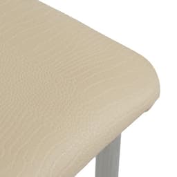 Стул для кухни «Клик Мебель. ВОЛНА», искусственная кожа, цвет серебро/молочная рептилия