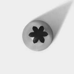 Насадка кондитерская «Закрытая звезда», d=3 см, выход 0.8 см, нержавеющая сталь