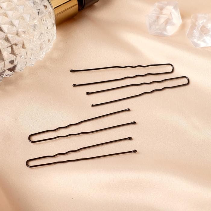 Шпильки для волос «Классик», набор 40 шт., мини, 6 см, чёрные