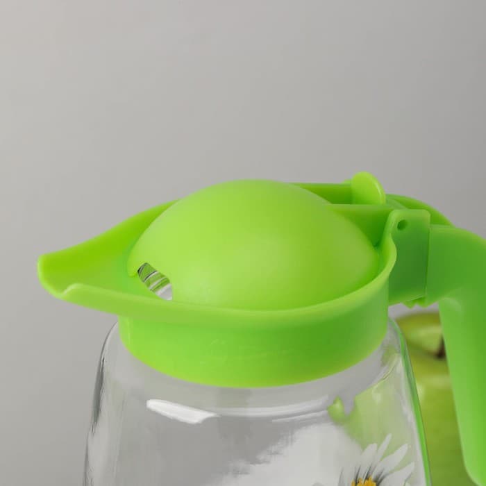 Набор для напитков «Букеты», 3 предмета: кувшин 1.7 л, стаканы 230 мл, 2 шт., стекло, рисунок МИКС