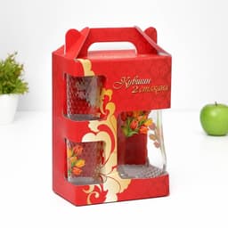 Набор для напитков «Букеты», 3 предмета: кувшин 1.7 л, стаканы 230 мл, 2 шт., стекло, рисунок МИКС