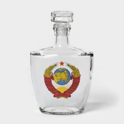 Набор для напитков «Герб СССР», 7 предметов: штоф 500 мл, 6 стопок 50 мл, стекло