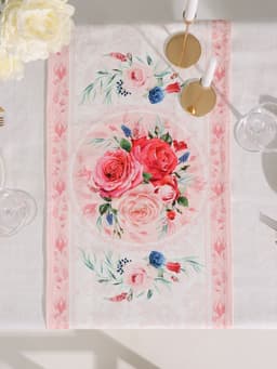 Дорожка на стол «Этель. Розы», 40×146 см, 100% хлопок, саржа 190 г/м²