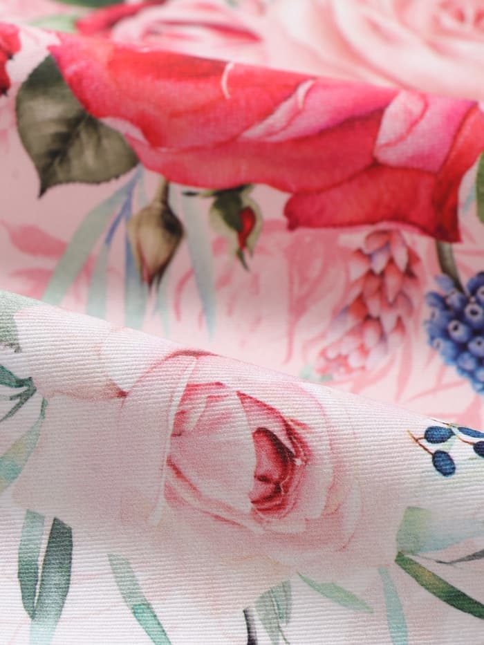 Дорожка на стол «Этель. Розы», 40×146 см, 100% хлопок, саржа 190 г/м²