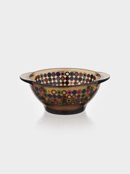 Бульонница «Дымка. Кружочки», 510 мл, d=13.5 см, стекло, коричневая