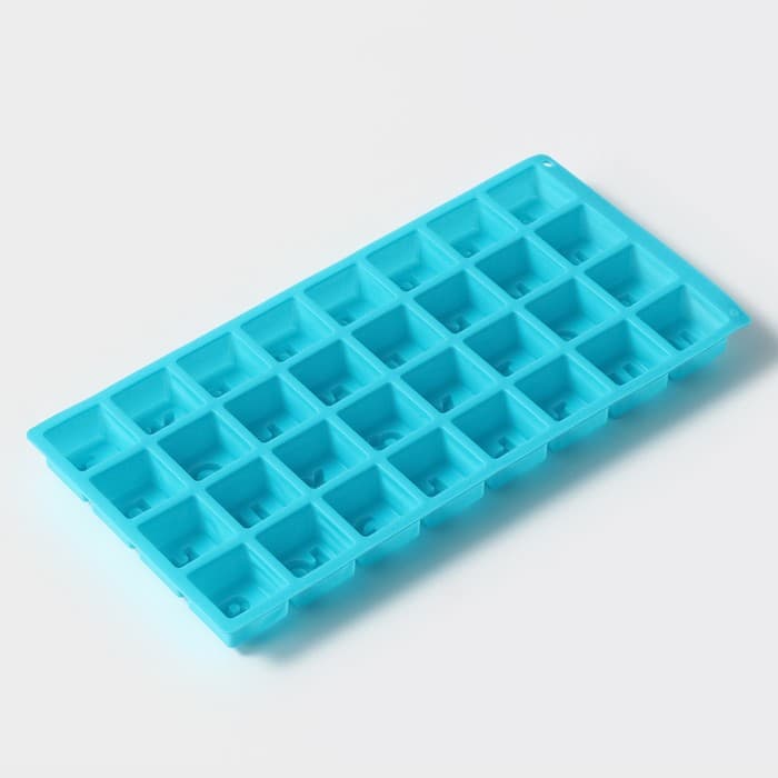 Форма для шоколада Доляна «Буквы.Алфавит», силикон, 35×18 см, 32 ячейки (3.7×3.7×3 см), МИКС