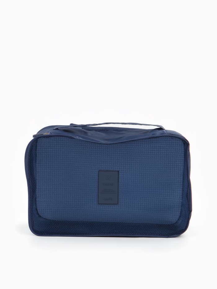 Дорожный набор органайзеров-косметичек на молниях, 6 в 1, синий