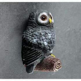 Садовая фигура из полистоуна «Сова на ветке», подвесная, 10×14×21 см, МИКС