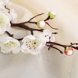 Цветы искусственные «Ветка сакуры», 3×60 см, белые