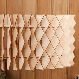 Абажур для бани и сауны «Шар с зигзагами», фанера, d=45 см, «Добропаровъ»