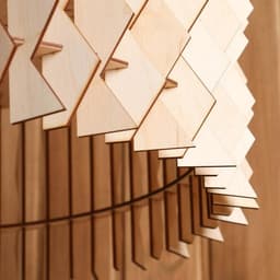 Абажур для бани и сауны «Шар с зигзагами», фанера, d=45 см, «Добропаровъ»