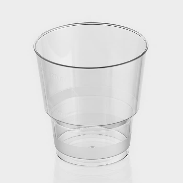Стакан пластиковый одноразовый «Кристалл», 200 мл, прозрачный