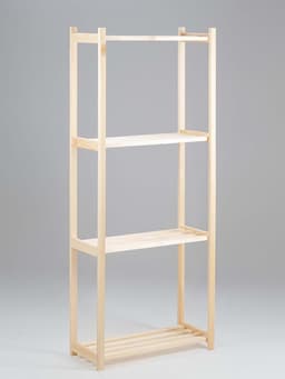 Стеллаж деревянный «Альфа», 4 полки, 159×64×28 см, хвоя, напольный, «Добропаровъ»