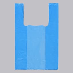 Пакет «Синий», полиэтиленовый, майка, 25×45 см, 14 мкм